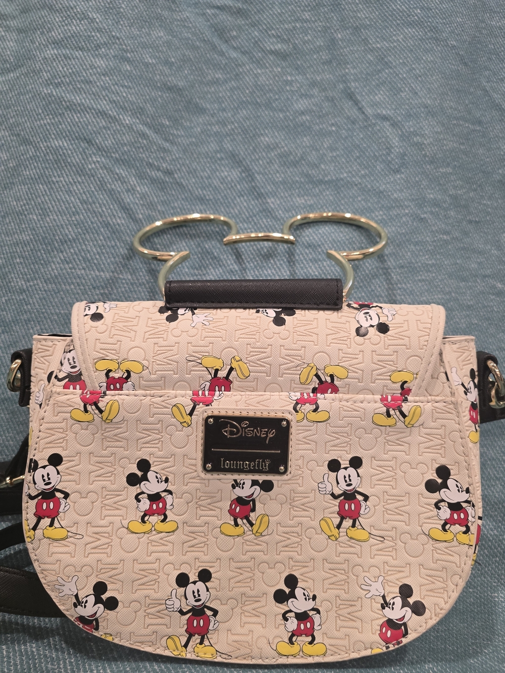 Disney x Loungefly Beige Mickey Mouse Crossbody Bag